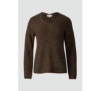 Weicher Strickpullover im Relaxed Fit mit V-Ausschnitt 48 braun 2168002.8945.48