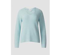Weicher Strickpullover im Relaxed Fit mit V-Ausschnitt 48 türkis 2168002.6439.48