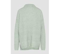 QS Strickpullover mit Stehkragen und Woll-Anteil in Hellgruen, Größe XS