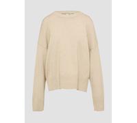 Weicher Strickpullover mit seitlich geschlitztem Saum M Beige 2153157.80W0.M