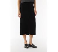 Weicher Strickrock mit Biesen schwarz 32