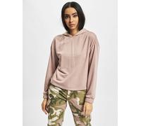 weicher Urban Classics Damen Hoodie große Kapuze Rippbündchen 300 g/m² Alt-Rosa XS