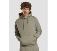 weicher URBAN CLASSICS Herren Hoodie Rippbündchen Kapuze 380 g/m² mit Baumwolle Grün XL
