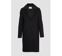 Weicher Wollmantel mit Reverskragen 40 schwarz 2156379.9999.40