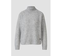 Weicher Wollmix-Strickpullover mit Stehkragen 44 grau 2170458.97W1.44