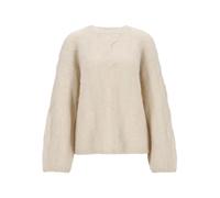 Weicher Zopfmuster-Pullover M