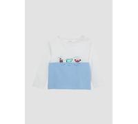 Weiches Baumwoll-Longsleeve mit Frontprint 86 weiß 2164691.0100.86