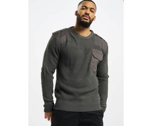 weiches Brandit Herren Sweatshirt Klettverschluss Grau XL