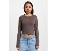 weiches DEF Damen Sweatshirt mit Baumwolle Braun M