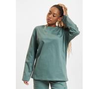 Longsleeve DEF "DEF Damen DEF Everyday Longsleeve", Damen, Gr. XS, grün, 100% Baumwolle, bedruckt, loose fit, Rundhals, Shirts (73494002-XS) grün