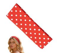 Weiches elastisches Stirnband, rutschfestes Haarband-Zubehör, 1,5 Zoll breites Band mit Stretchstoff, bequemer roter Kopfwickel, Damen-Haarschmuck im trendigen Stil, Sportbekleidung für Yoga im Fitnes