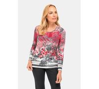 Weiches Flanellshirt mit ausdrucksstarkem Druck rot 54