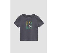 Weiches Jersey-Shirt mit Druckknöpfen und Frontprint 74 grau 2164783.9585.74