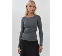 Weiches Langarm-Fitted-Top