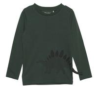 Weiches Langarmshirt Dinosaurier waldgrün 92