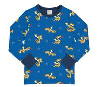 Weiches Langarmshirt Drachen blau 98/104
