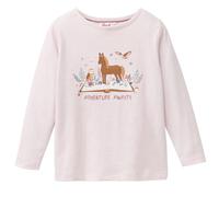 Weiches Langarmshirt Pferd hellviolett 98/104