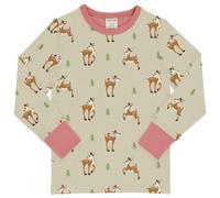 Weiches Langarmshirt Rehe beige 86/92