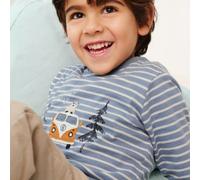 Weiches Langarmshirt Van rauchblau gestreift 134/140
