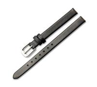 Weiches Leder-Uhrenarmband für Damen, 6mm, 8mm, 10mm, 12mm, Uhrenarmbänder, Damen-Armbanduhr in kleiner Größe, Schwarz, 8mm