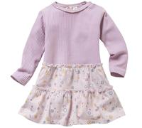 Weiches Rippe Langarmkleid flieder 86/92