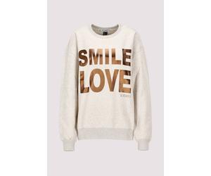 Weiches Sweatshirt aus Baumwollmix S Soft white mel