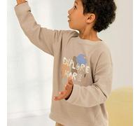 People Wear Organic Sweat-Pullover dunkelsand Gr. 110/116