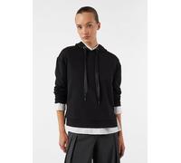 Weiches Sweatshirt mit Kapuze schwarz 46