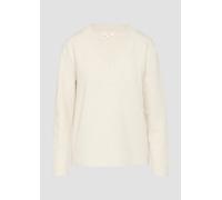 Weiches Sweatshirt mit V-Ausschnitt 42 Beige 2163258.81W9.42