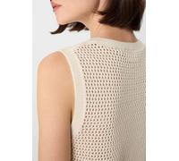 Weiches Top aus Ajour-Strick creme 46