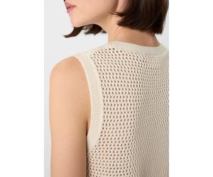 Weiches Top aus Ajour-Strick creme 46