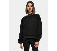 Sweater URBAN CLASSICS "Urban Classics Damen Ladies Sherpa Crewneck" Gr. S, schwarz (black) Damen Sweatshirts (84569254-S) black