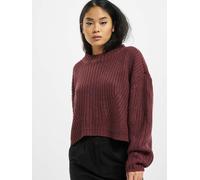 weiches Urban Classics Damen Sweatshirt Oversize Bordeaux-Rot S