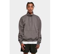 weiches Urban Classics Herren Sweatshirt Kordelzug Reißverschluss 305 g/m² Grau S