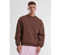 weiches Urban Classics Herren Sweatshirt mit Rippbündchen 330 g/m² mit Baumwoll-Sweater Braun XL