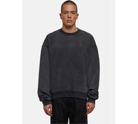 Urban Classics Herren Sweatshirt TB6321 Acid Washed Crew Schwarz 3XL