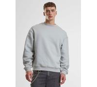 weiches URBAN CLASSICS Herren Sweatshirt Rippbündchen 330 g/m² mit Baumwolle Grau 4XL