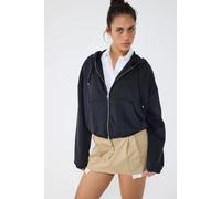 Weiches Zip-Up Crop Sweatshirt S