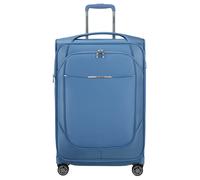Weichgepäck-Trolley SAMSONITE "RE-LITE, verschiedene Größen und Farben", Damen, Gr. B/H/T: 44cm x 67cm x 30cm 79 l, blau (capri blau), Polyester, Koffer, Reisekoffer TSA-Schloss Stickerbogen Volumener
