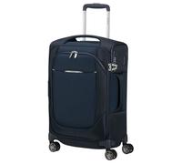 Weichgepäck-Trolley SAMSONITE "RE-LITE, verschiedene Größen und Farben", Gr. B/H/T: 22cm x 55cm x 35cm 36 l, blau (midnight blau), Polyester, Koffer, Reisekoffer TSA-Schloss Stickerbogen Volumenerweit