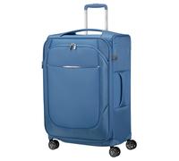Weichgepäck-Trolley SAMSONITE "RE-LITE, verschiedene Größen und Farben", Gr. B/H/T: 44cm x 67cm x 30cm 79 l, blau (capri blau), Polyester, Koffer, Reisekoffer TSA-Schloss Stickerbogen Volumenerweiteru