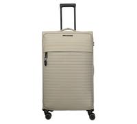 Weichgepäck-Trolley TRAVELITE "BARBARA STEPP Weichgepäck-Koffer", Damen, Gr. B/H/T: 47cm x 80cm x 30cm 88 l, beige (satin), Nylon, unifarben, Koffer, Volumenerweiterung und Schlüsselanhänger - stylisc