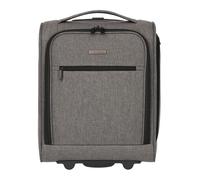 Weichgepäck-Trolley TRAVELITE "CABIN Bordtrolley Underseat, 43 cm", Damen, Gr. B/H/T: 34cm x 43cm x 20cm 28 l, grau (grau, melange), Polyester, unifarben, Basic, Koffer, Handgepäck-Koffer Reisekoffer