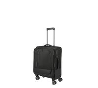Weichgepäck-Trolley TRAVELITE "CROSSLITE Reisekoffer Weichgepäck", Gr. B/H/T: 40cm x 55cm x 23cm 42 l, schwarz, Polyester, Koffer, Koffer, mit TSA-Schloss, wasserabweisendes Material (20203667-0) schw