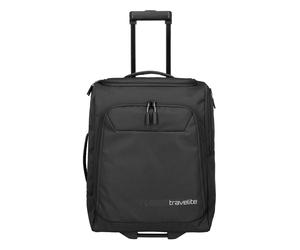 Weichgepäck-Trolley TRAVELITE "KICK OFF Reisetasche mit Rollen", Gr. B/H/T: 40cm x 55cm x 20cm 44 l, schwarz, Polyester, unifarben, Koffer, große Reise- und Freizeittasche - ideal als Reisegepäck (751