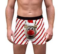 Weihnachten Boxershorts Herren Lustige Unterhosen Männer Weihnachten Druck Leicht Bequeme Weihnachts Boxer Weich Luftig Weihnachtsunterhose Retroshorts Mode Unterhose Weihnachts Geschenke