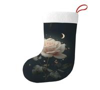 Weihnachten Deko Socken Strumpf YYHWHJDE Mond Rose Drucke Weich und Flauschig für Damen und Herren