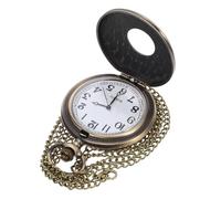 Weihnachten Feier Taschenuhr Vintage Gold mit Deckel, Herren Accessoire | Metall und Zinklegierung, Kompakt mit Zuverlässigem Uhrwerk, für Weste, Kette und Formelle Anlässe