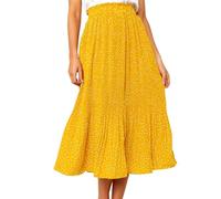 Weihnachten Sale Damen Elegante Lange Röcke Rock Leopard Print Rock Floral Gedrückt Plissee Damen Plissee Rock Langen Rock Maxirock Winter Damen Must Haves