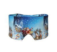 Weihnachten Weihnachtsmann Rentier, Vollständige Augenabdeckungen, lichtblockierende Augenmaske, Schlafaugen- und Ohrenschützer